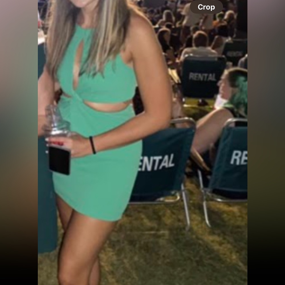 Wild Fable Vibrant Green Mini Dress